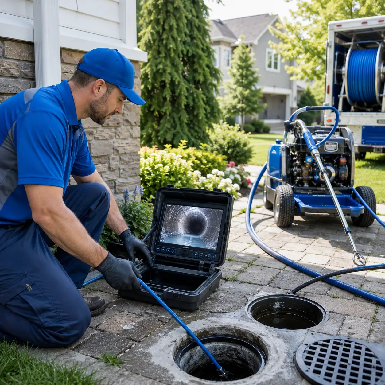 Outdoor drain cleaning professionals serving Mayking, KY